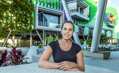 Alice Edwards, pictured at Lady Cilento Children's Hospital, is considering health architecture after her graduation. Alice Edwards, pictured at Lady Cilento Children's Hospital, is considering health architecture after her graduation.